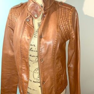 Aeropostale faux leather bomber jacket